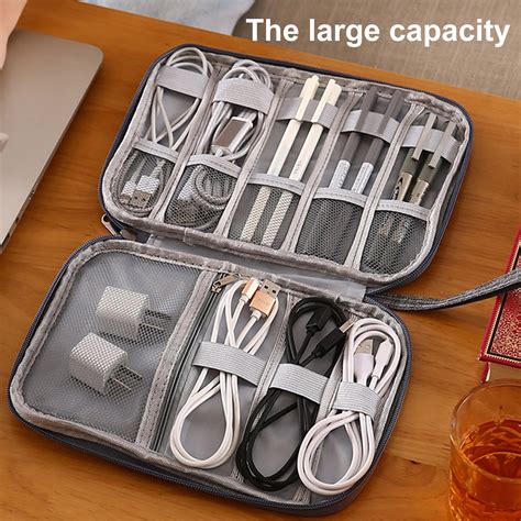 small travel electronics cable organizer.